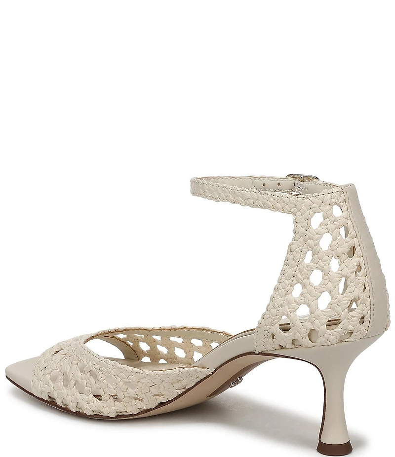 Sam Edelman Peyton Woven Raffia Ankle Wrap Dress Sandals