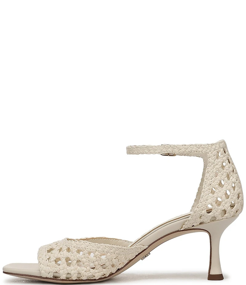 Sam Edelman Peyton Woven Raffia Ankle Wrap Dress Sandals