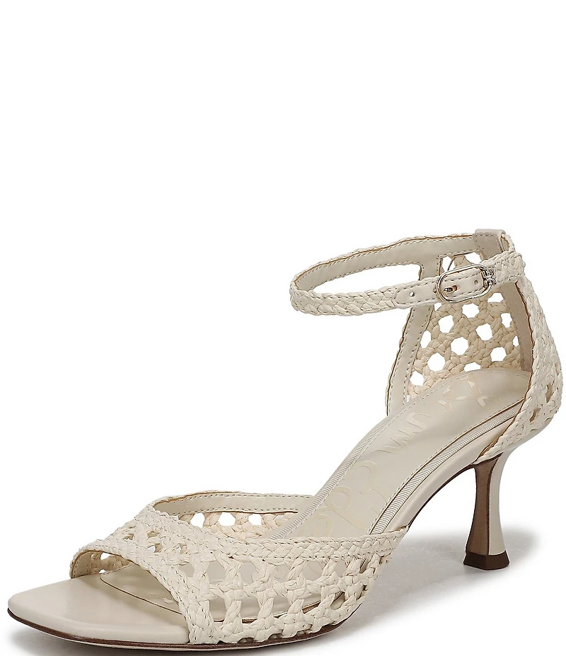 Sam Edelman Peyton Woven Raffia Ankle Wrap Dress Sandals