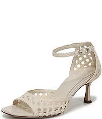 Sam Edelman Peyton Woven Raffia Ankle Wrap Dress Sandals