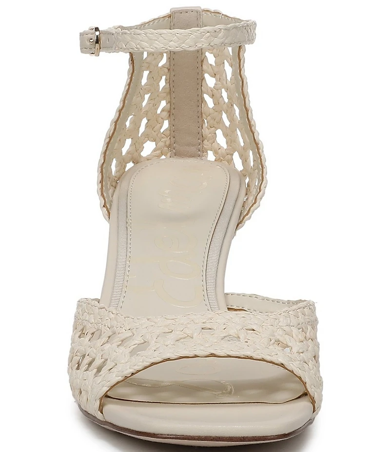 Sam Edelman Peyton Woven Raffia Ankle Wrap Dress Sandals