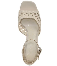 Sam Edelman Peyton Woven Raffia Ankle Wrap Dress Sandals