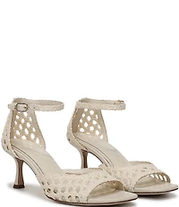 Sam Edelman Peyton Woven Raffia Ankle Wrap Dress Sandals