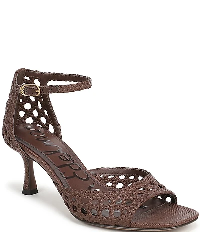 Sam Edelman Peyton Woven Raffia Ankle Wrap Dress Sandals