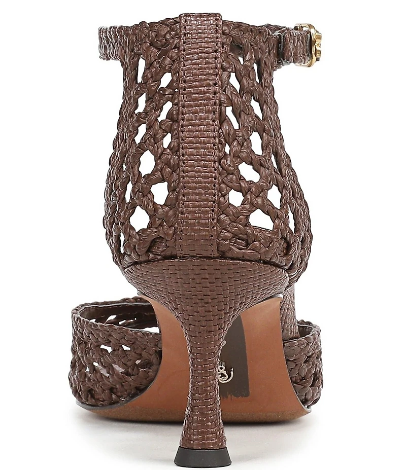 Sam Edelman Peyton Woven Raffia Ankle Wrap Dress Sandals