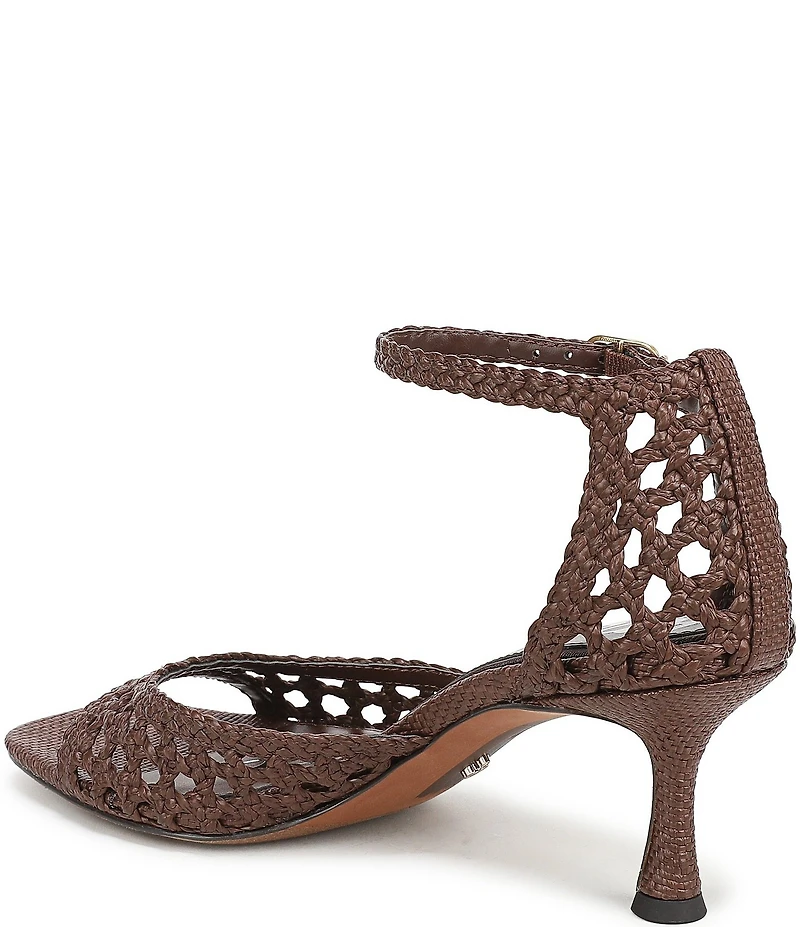 Sam Edelman Peyton Woven Raffia Ankle Wrap Dress Sandals