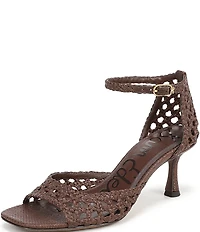 Sam Edelman Peyton Woven Raffia Ankle Wrap Dress Sandals