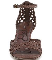 Sam Edelman Peyton Woven Raffia Ankle Wrap Dress Sandals