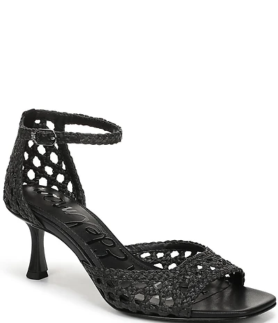 Sam Edelman Peyton Woven Raffia Ankle Wrap Dress Sandals