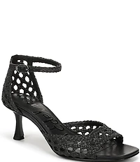Sam Edelman Peyton Woven Raffia Ankle Wrap Dress Sandals