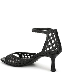 Sam Edelman Peyton Woven Raffia Ankle Wrap Dress Sandals