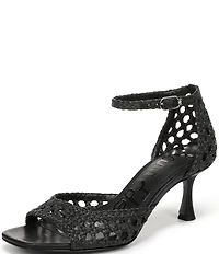 Sam Edelman Peyton Woven Raffia Ankle Wrap Dress Sandals