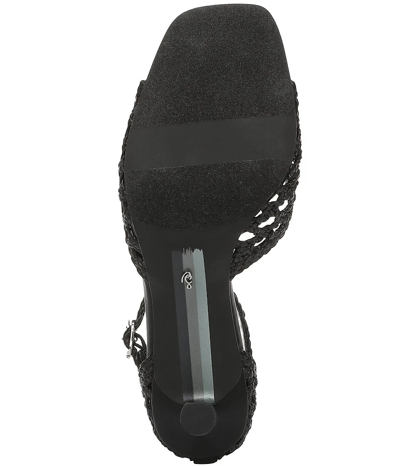 Sam Edelman Peyton Woven Raffia Ankle Wrap Dress Sandals