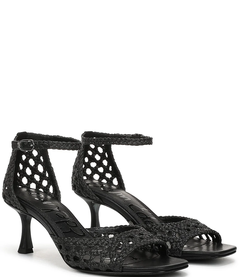 Sam Edelman Peyton Woven Raffia Ankle Wrap Dress Sandals