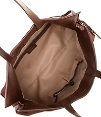 Sam Edelman Poppy Large Drawstring Suede Tote Bag