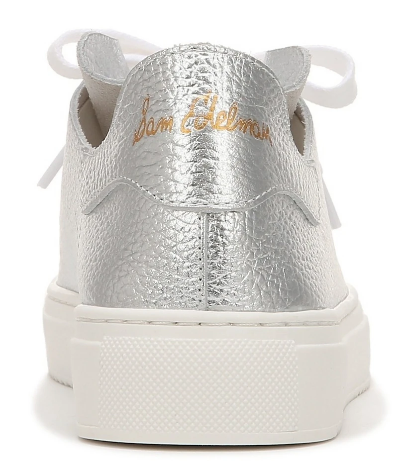 Sam Edelman Poppy Metallic Leather Platform Sneakers