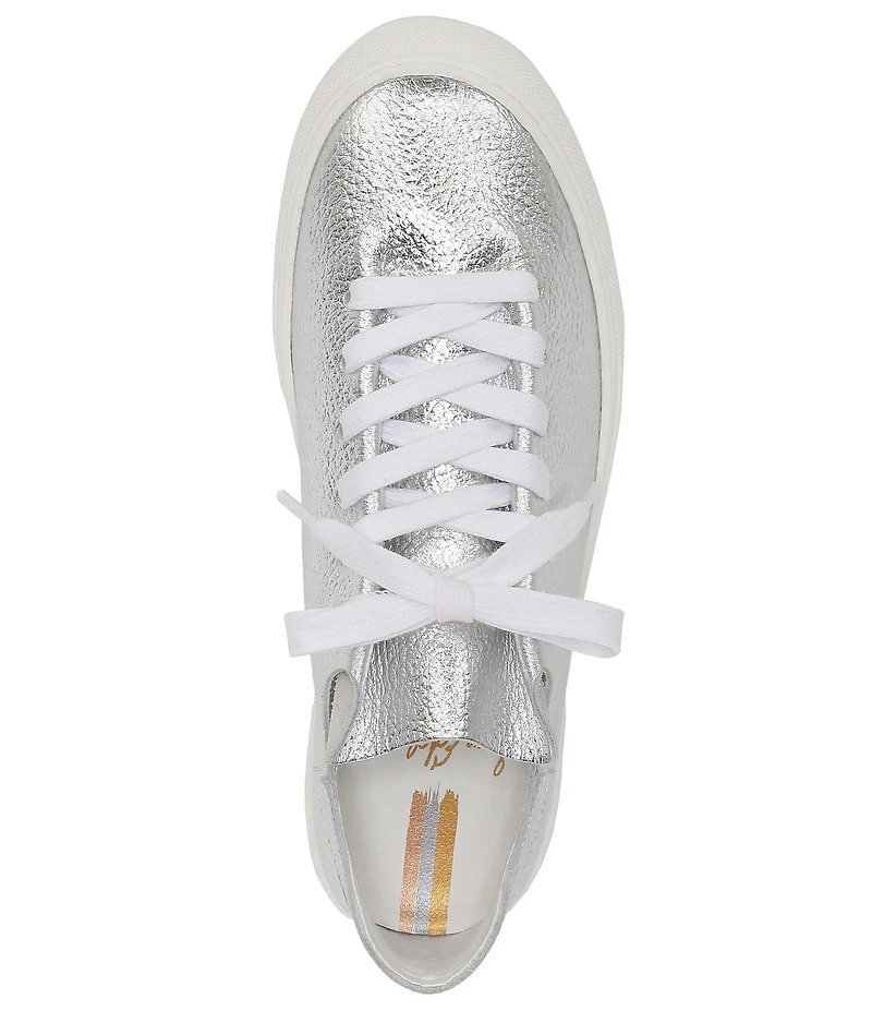Sam Edelman Poppy Metallic Leather Platform Sneakers
