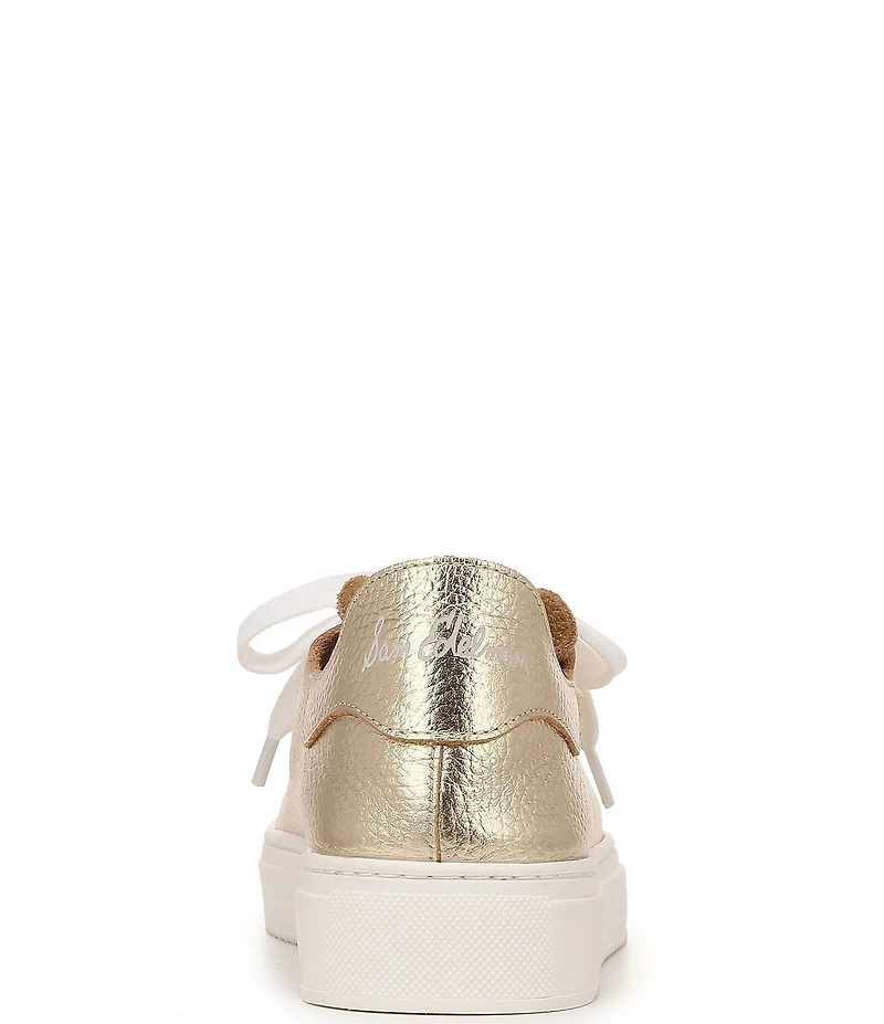 Sam Edelman Poppy Metallic Leather Platform Sneakers