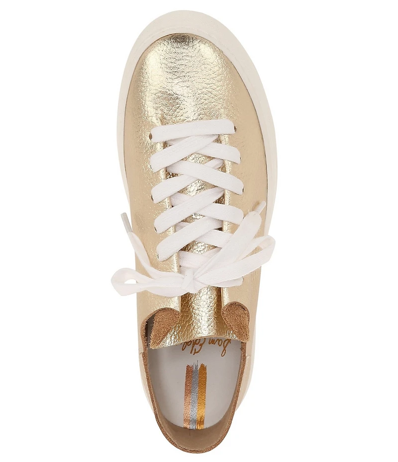 Sam Edelman Poppy Metallic Leather Platform Sneakers