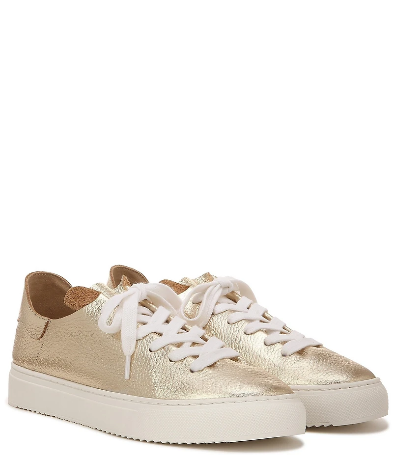 Sam Edelman Poppy Metallic Leather Platform Sneakers