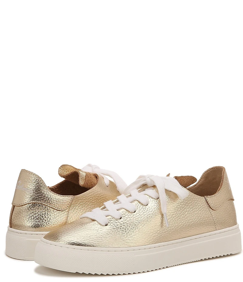 Sam Edelman Poppy Metallic Leather Platform Sneakers