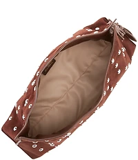 Sam Edelman Poppy Suede Studded Oversized Clutch