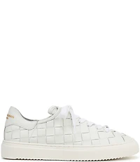 Sam Edelman Poppy Woven Leather Lace Up Sneakers