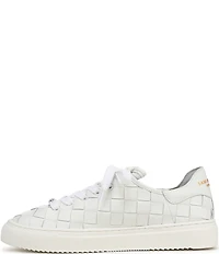 Sam Edelman Poppy Woven Leather Lace Up Sneakers