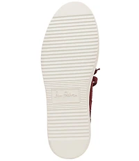 Sam Edelman Poppy Woven Suede Lace Up Sneakers