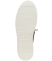 Sam Edelman Poppy Woven Suede Lace Up Sneakers