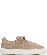 Sam Edelman Poppy Woven Suede Lace Up Sneakers