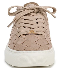 Sam Edelman Poppy Woven Suede Lace Up Sneakers