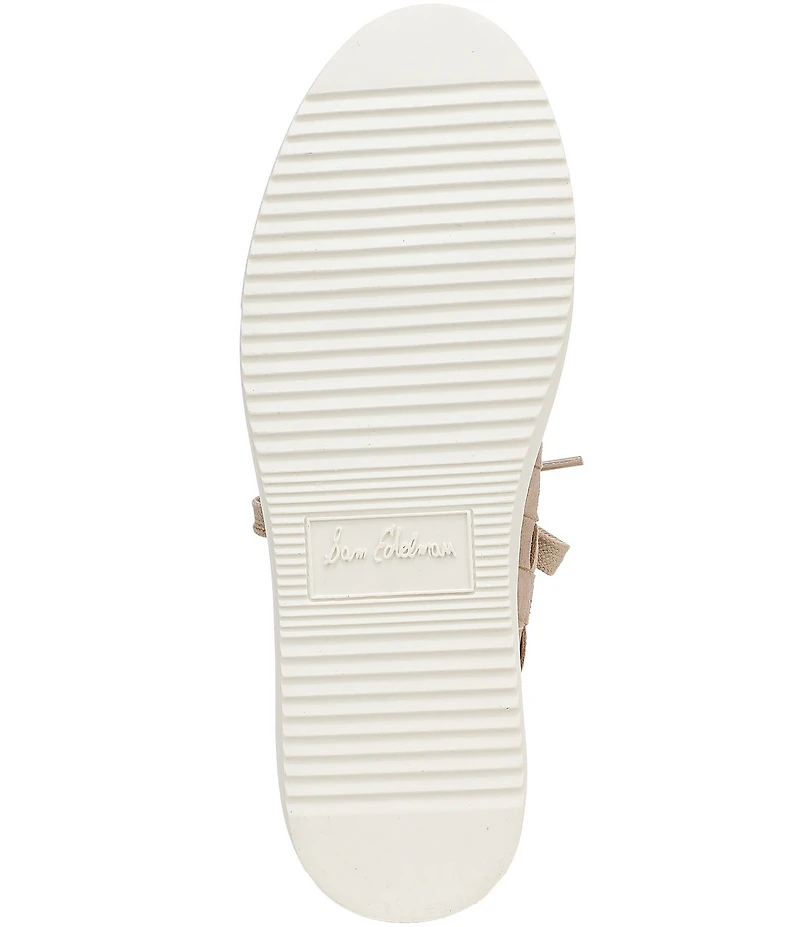 Sam Edelman Poppy Woven Suede Lace Up Sneakers
