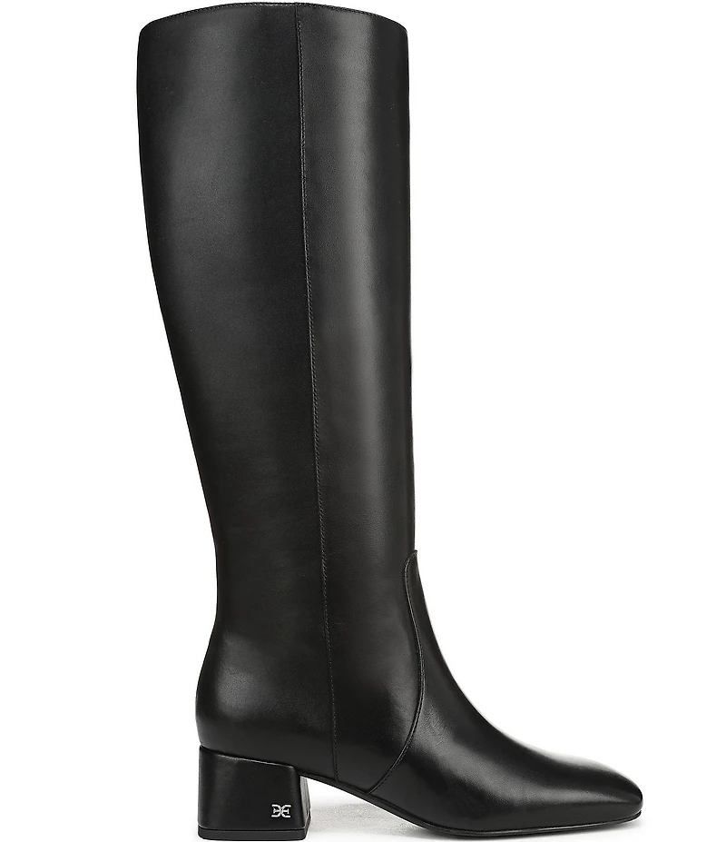 Sam Edelman Porter Leather Square Toe Tall Dress Boots