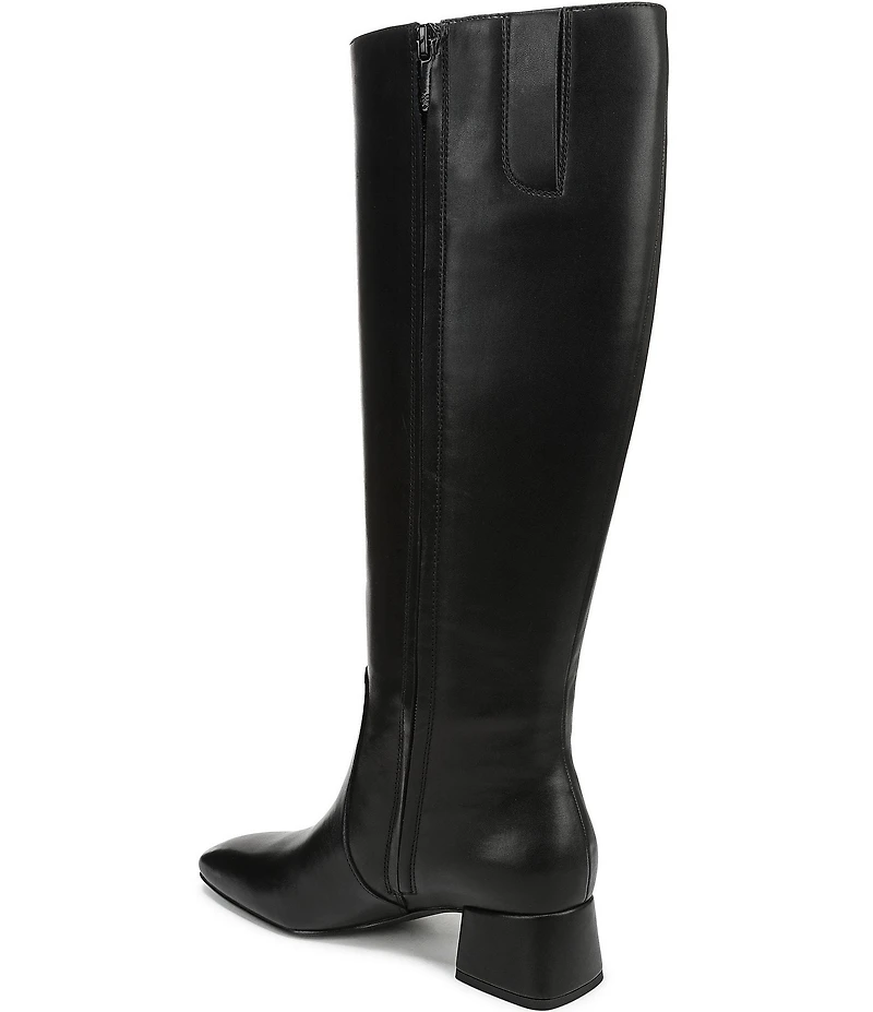 Sam Edelman Porter Leather Square Toe Tall Dress Boots
