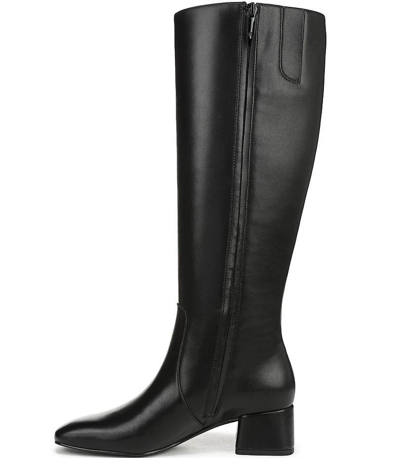 Sam Edelman Porter Leather Square Toe Tall Dress Boots