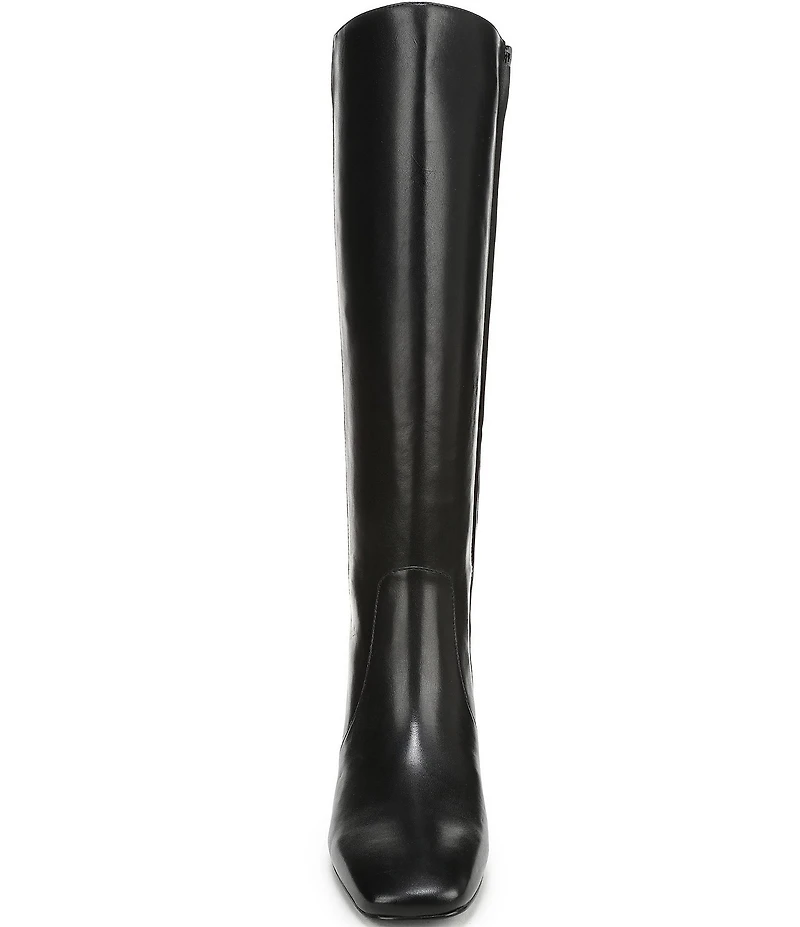 Sam Edelman Porter Leather Square Toe Tall Dress Boots