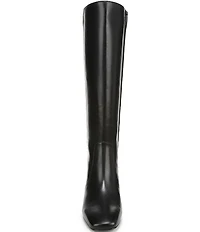Sam Edelman Porter Leather Square Toe Tall Dress Boots