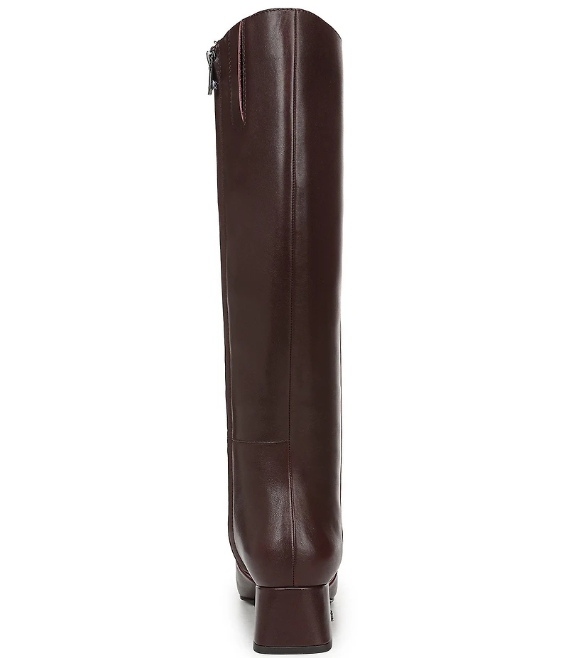 Sam Edelman Porter Leather Square Toe Tall Dress Boots
