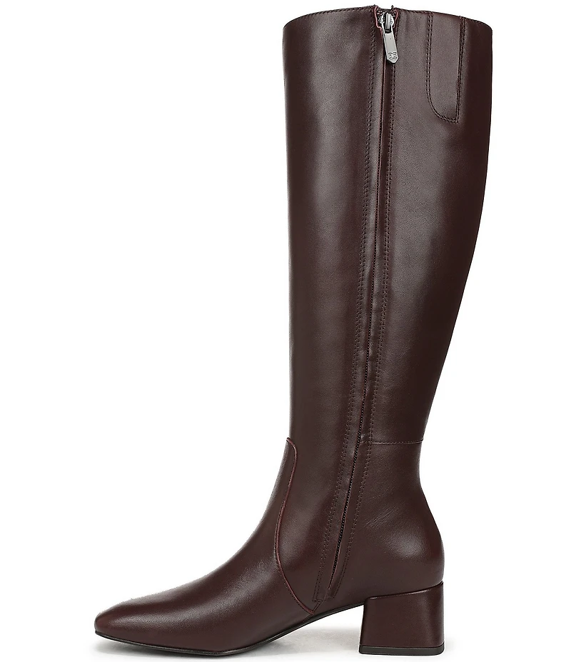 Sam Edelman Porter Leather Square Toe Tall Dress Boots
