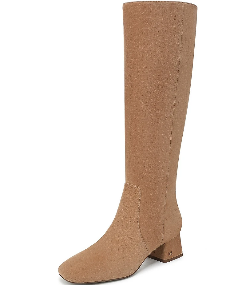 Sam Edelman Porter Suede Square Toe Tall Dress Boots