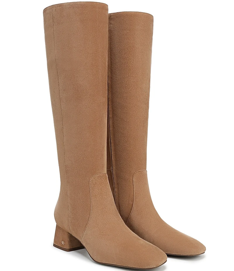 Sam Edelman Porter Suede Square Toe Tall Dress Boots