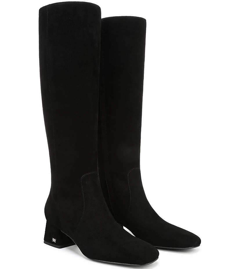 Sam Edelman Porter Suede Square Toe Tall Dress Boots