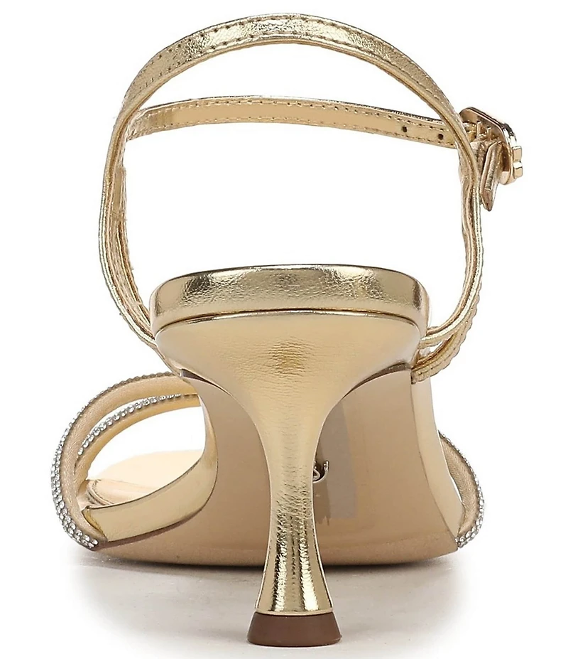 Sam Edelman Presley Glam Metallic Leather Strappy Dress Sandals