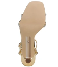 Sam Edelman Presley Glam Metallic Leather Strappy Dress Sandals