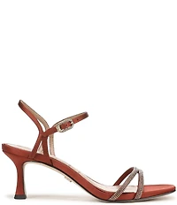 Sam Edelman Presley Glam Satin Strappy Dress Sandals