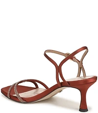 Sam Edelman Presley Glam Satin Strappy Dress Sandals