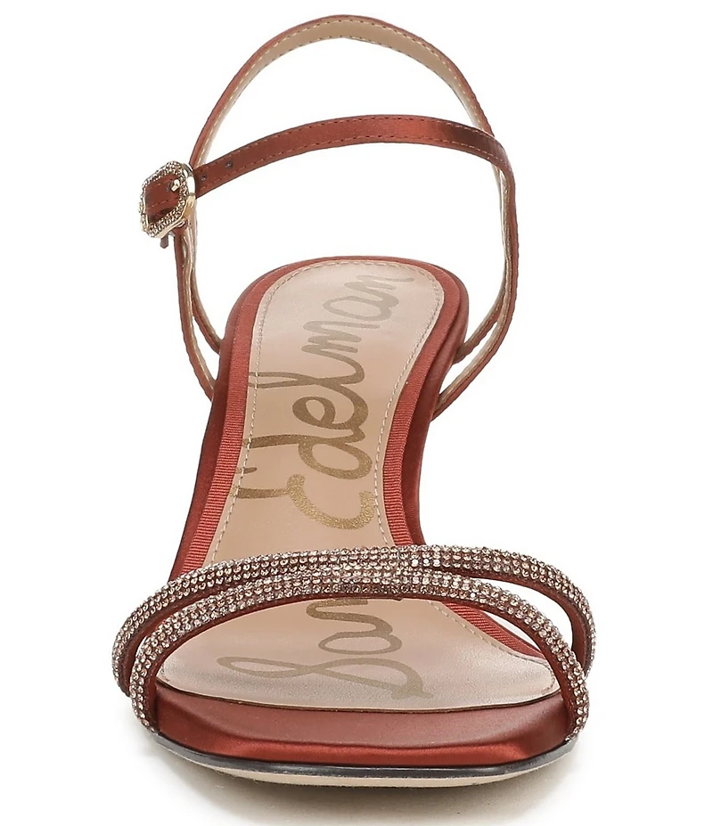 Sam Edelman Presley Glam Satin Strappy Dress Sandals
