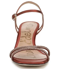 Sam Edelman Presley Glam Satin Strappy Dress Sandals