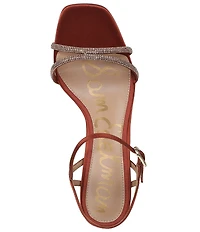 Sam Edelman Presley Glam Satin Strappy Dress Sandals